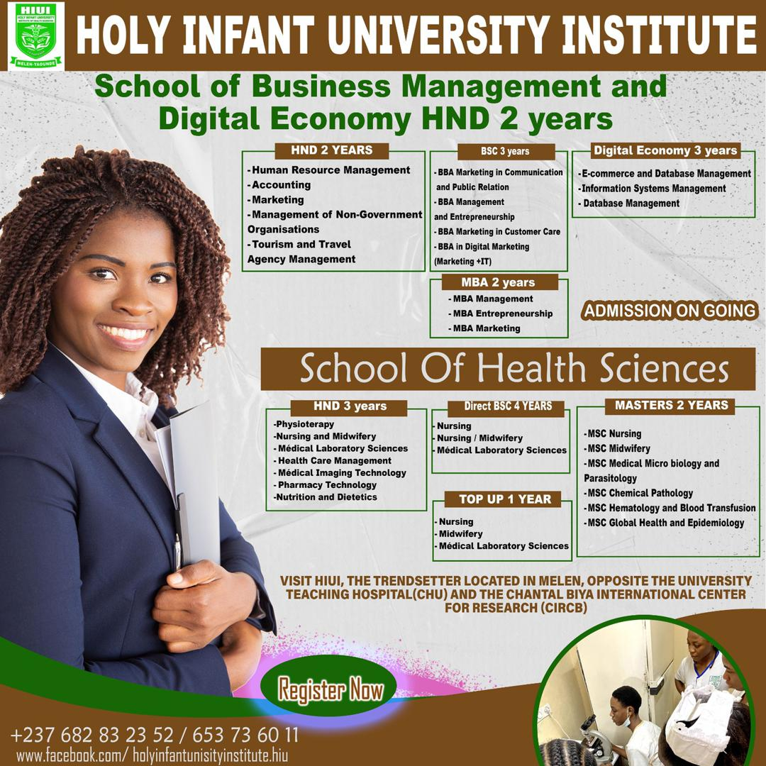 Students at Holy Infant University